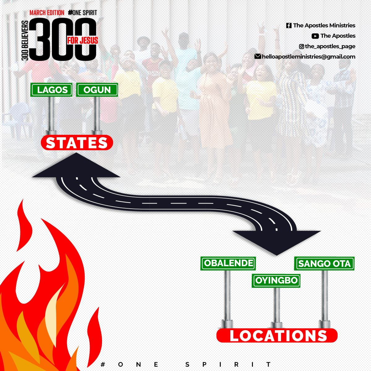 jogo_teru's tweet photo. Have you heard?🔊🔊🔊
300 believers
2 States-Lagos & Ogun
3 Locations-Obalende, Oyingbo & Sango Ota
1 day-March 26th
1 goal-Preaching Jesus
Open to everyone. It’s not a church thing it’s a Jesus thing
#300ForJesus
#March26th
#OneSpirit
#2States
#3Locations
#PreachingJesus https://t.co/CwTyayrKGJ