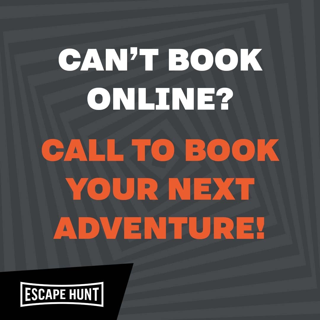 EscapeHuntHOU's tweet photo. We’re currently experiencing some issues with our online booking system – if you’re struggling to book with us, please contact us at 346-240-9111 and our team will be happy to help. https://t.co/kYO8dljXpq