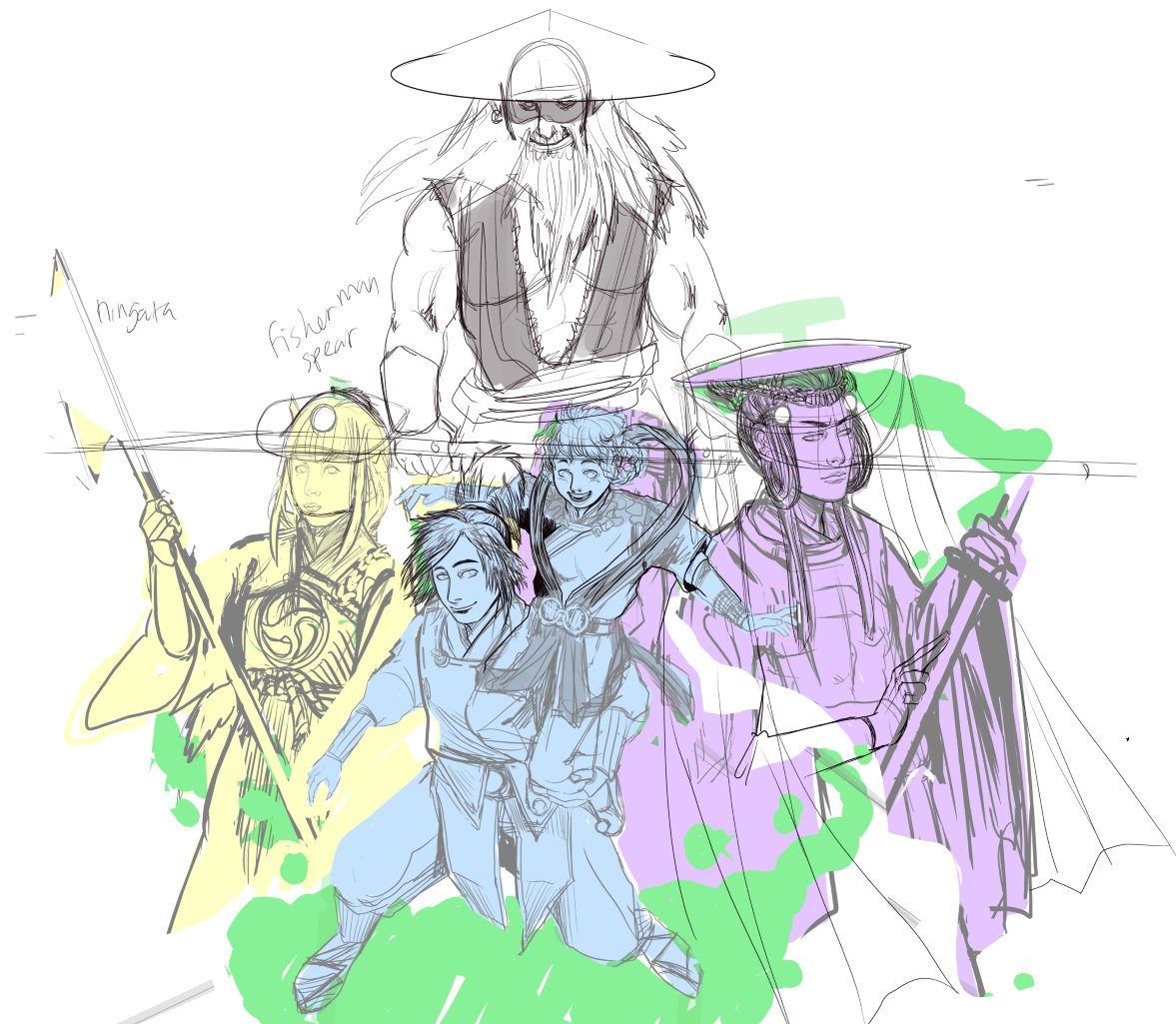dahmumu's tweet photo. Quick update:
Took a break from my comic and worked on Mortal Kombat backgroung/Orgins AU of #mkraiden and #mkfujin with the "Three Precious Children".
#MortalKombat #ocs https://t.co/2w9oAvVU8r