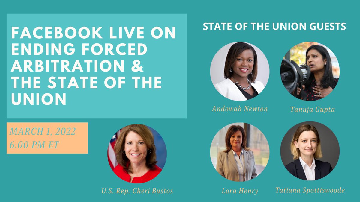 Today, I'll be holding a Facebook Live conversation with my guests for the #SOTU. Tune in at 5 p.m. CST at facebook.com/RepCheri to join us!