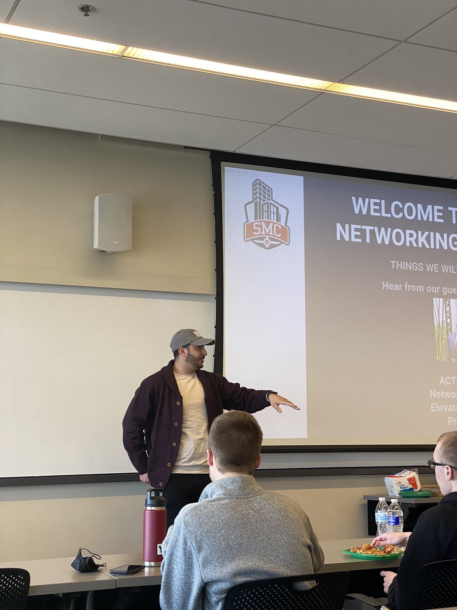 SMC_IUINDY's tweet photo. Shoutout to @realwallyworld_ for speaking to the club today on the importance of networking! 🤝 https://t.co/IW2zRAXrxa
