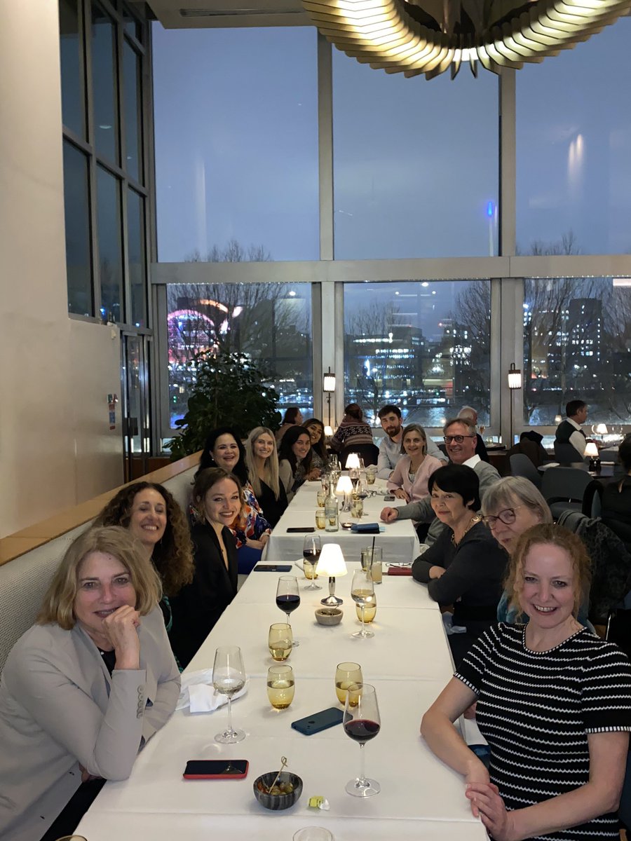 LondonEDConf's tweet photo. Lots of smiles tonight around the dinner table at this eveningโs meal! What a great way to end such a fantastic day! #LEDC22 https://t.co/CTsViAOWUw