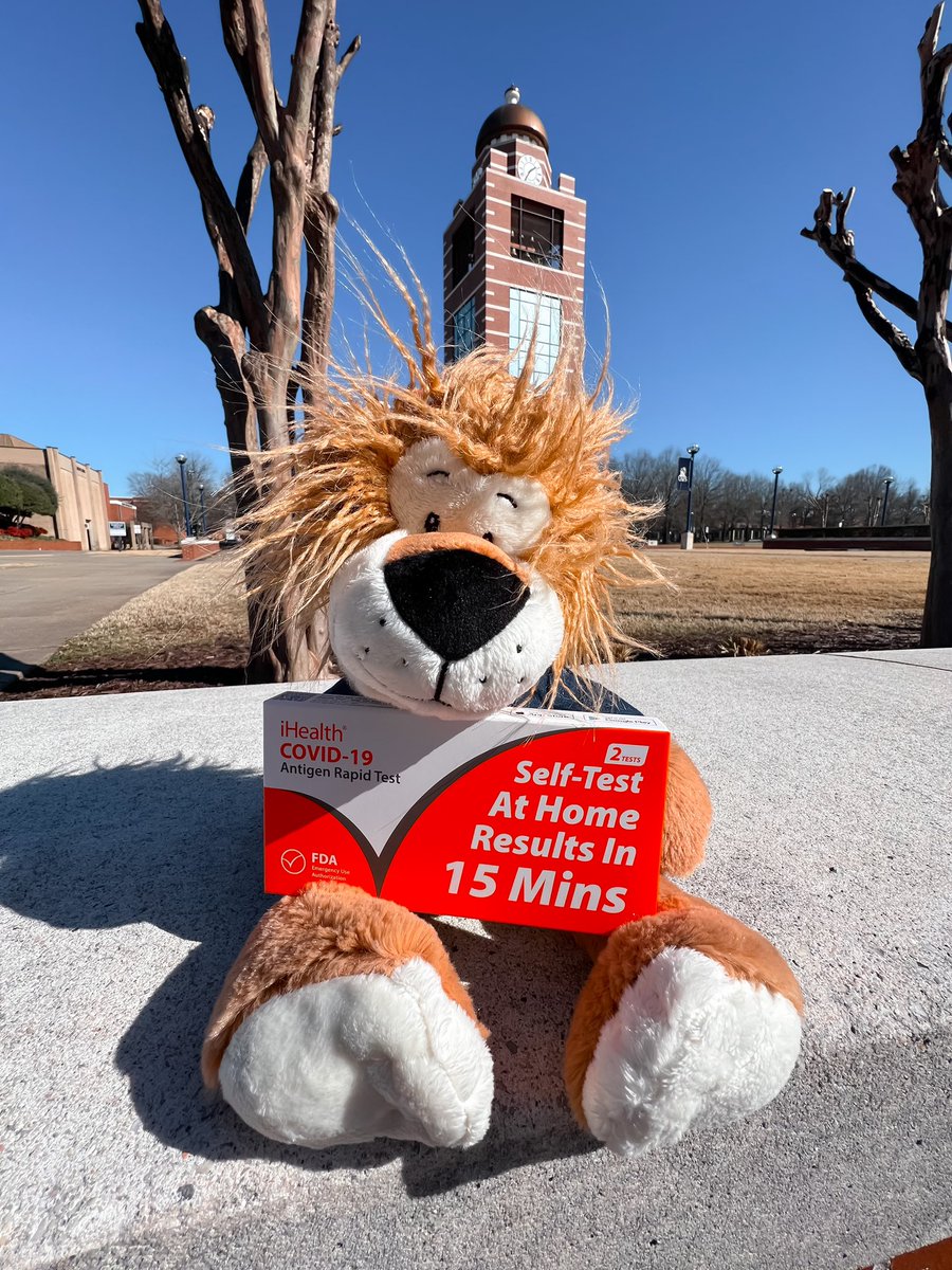 uafsbookstore's tweet photo. The UAFS Bookstore store now sells at home rapid COVID-19 tests for $24.99 !! 🦁
*Each box contains 2 tests* 
#uafs #uafsbookstore #bncollege https://t.co/kfa7mStHnv