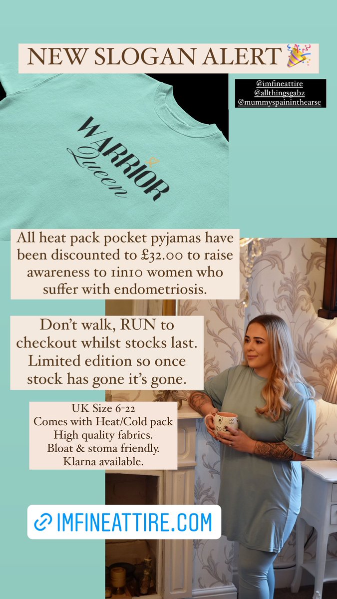 BattleWithEndo's tweet photo. Heat pack pocket pyjamas now only £32.00 to raise awareness for Endometriosis awareness month 💛

https://t.co/PWBX2JtBGI https://t.co/maBy2OOvwf
