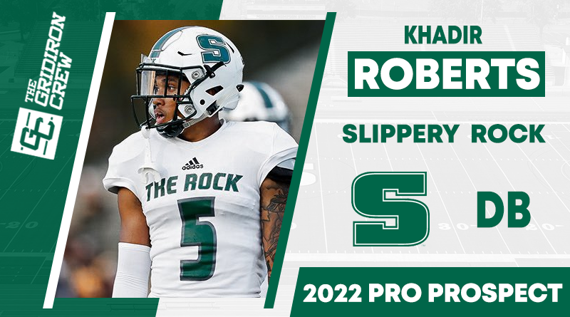 Gridiron_Crew's tweet photo. ⚠️ Attention Pro Scouts, Coaches, GMs, and Agents ⚠️

You need to look at 2022 Pro Prospect, Khadir Roberts @__khaddy, a DB from @SRURockFB

#2022ProProspect #TGC #DraftTwitter #NFLDraft #ProFootball 🏈

👀 View our Interview: https://t.co/tcwcr8Jq8t https://t.co/EYtFGXuUqJ