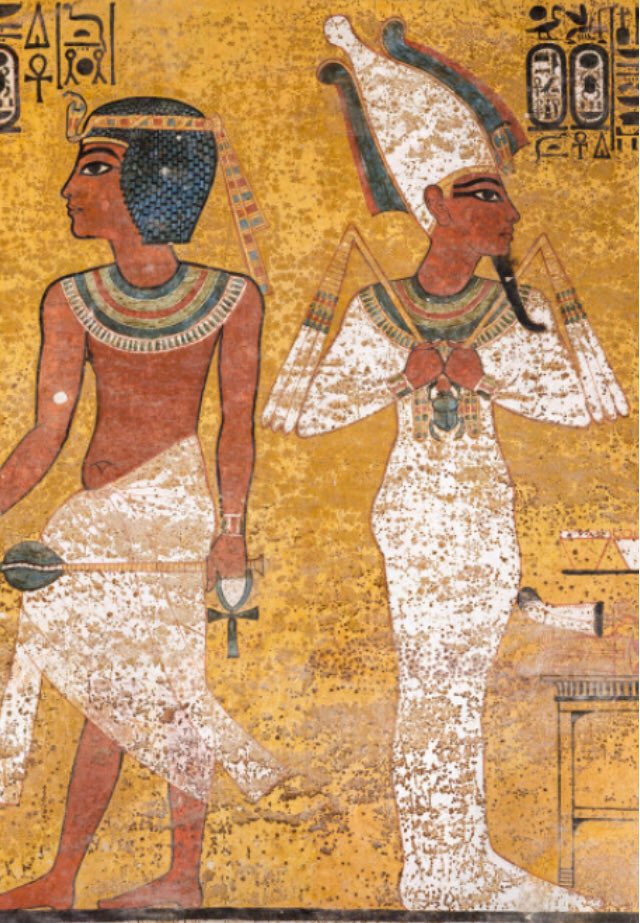 Looking at evidence from Tutankhamun’s tomb. Why are the walls mouldy?  What did this wall show us about the beliefs at the time? Ask our Dandelion historians to explain. <a href="/Middlethorpepr1/">Middlethorpeprimary</a> #middlethorpehistory #Tutankhamun