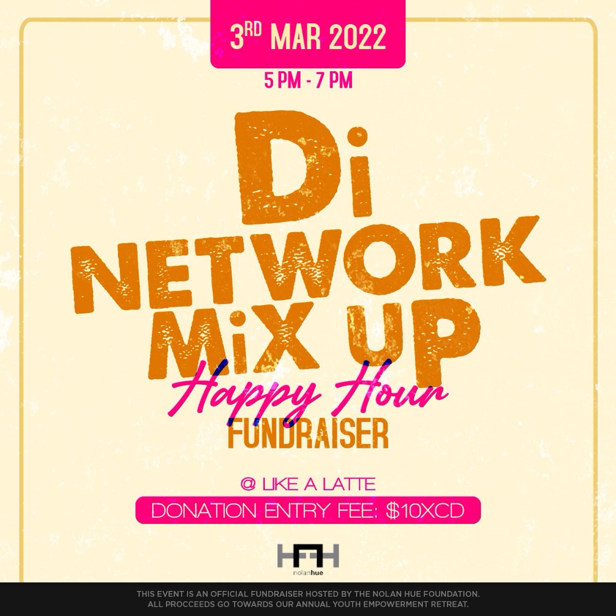 We want Young Professionals in Antigua and Barbuda to work together more. Join us for a casual afternoon of networking.

#nolanhue
#networking 
#professionals
#happyhour
#mixup
#afterwork
#fundraiser