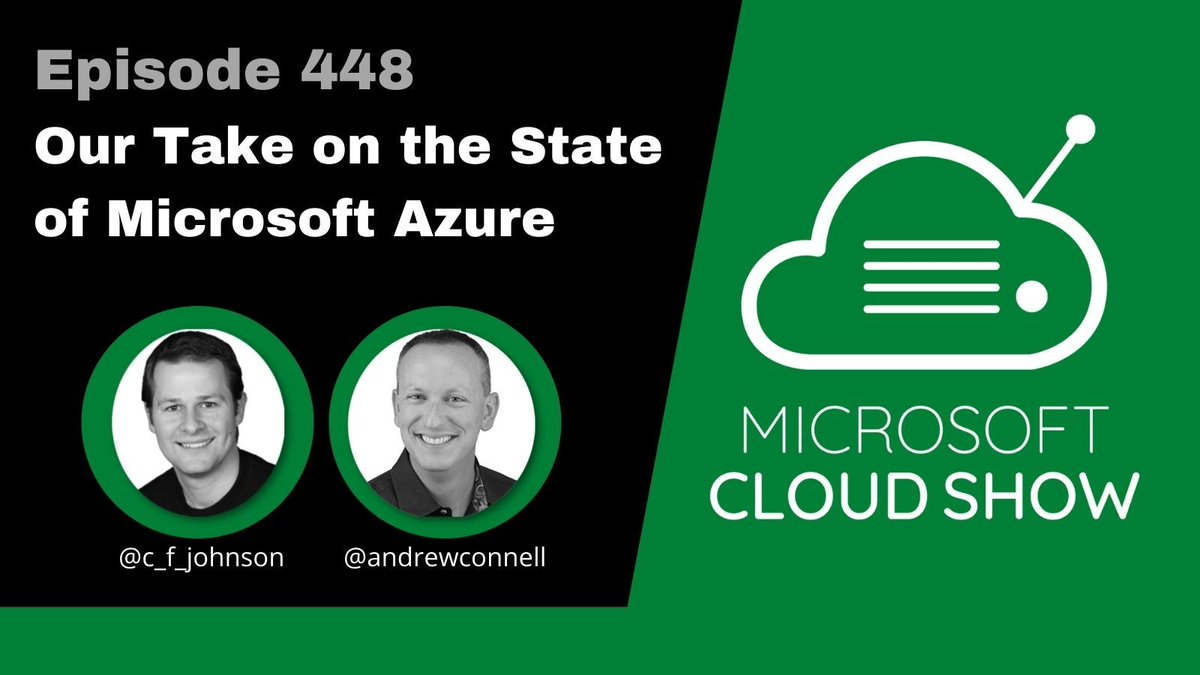 #Microsoft #Azure is over 13 years old - @andrewconnell and @PhilipCFJohnson sit down to discuss the state of the Azure nation, where it stands in the cloud wars, and where they would like to see it improve. microsoftcloudshow.com/podcast/Episod…