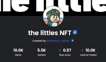 Ryyseii's tweet image. Congrats @thelittlesnft  for hitting 10K Volume traded! Huge milestone! 💫🔥