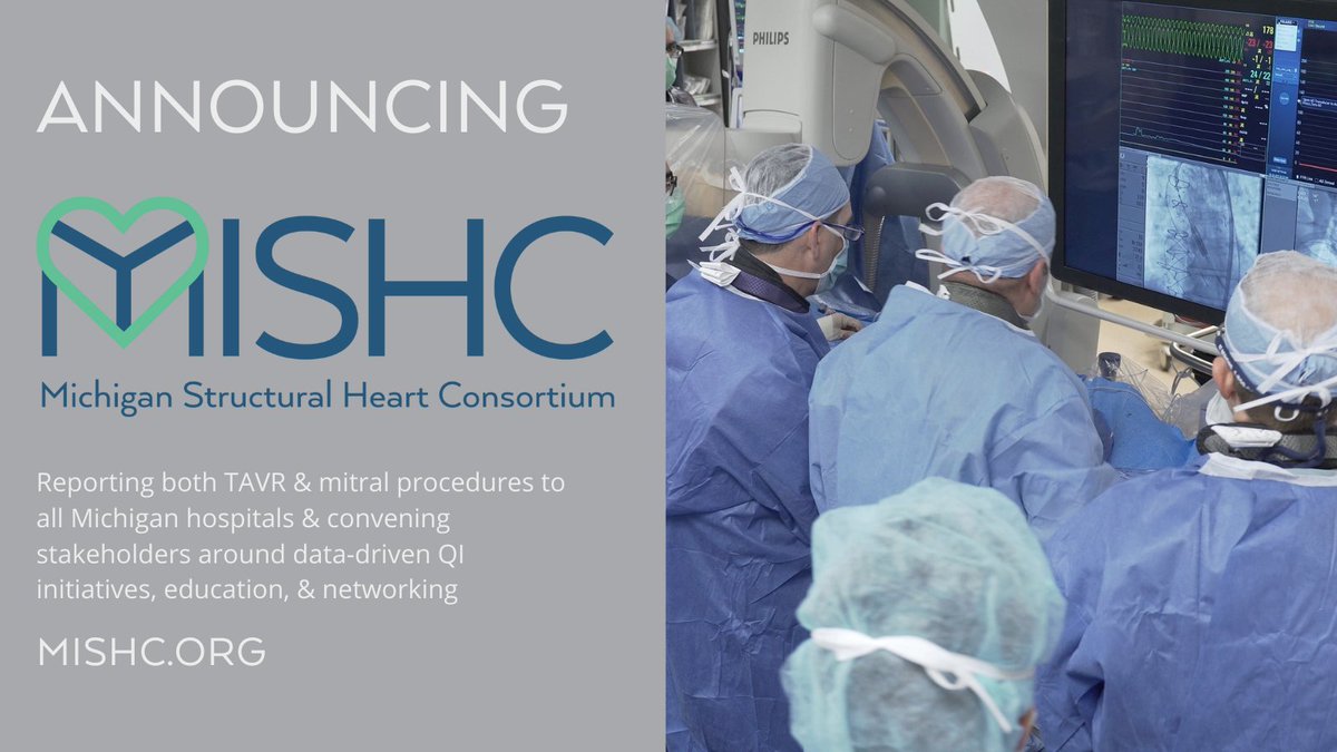 MI TAVR is now the Michigan Structural Heart Consortium (MISHC)! In 2022, MISHC will report both TAVR &amp; mitral procedures to all Michigan hospitals &amp; convene stakeholders around data-driven QI initiatives, education, &amp; networking. mishc.org