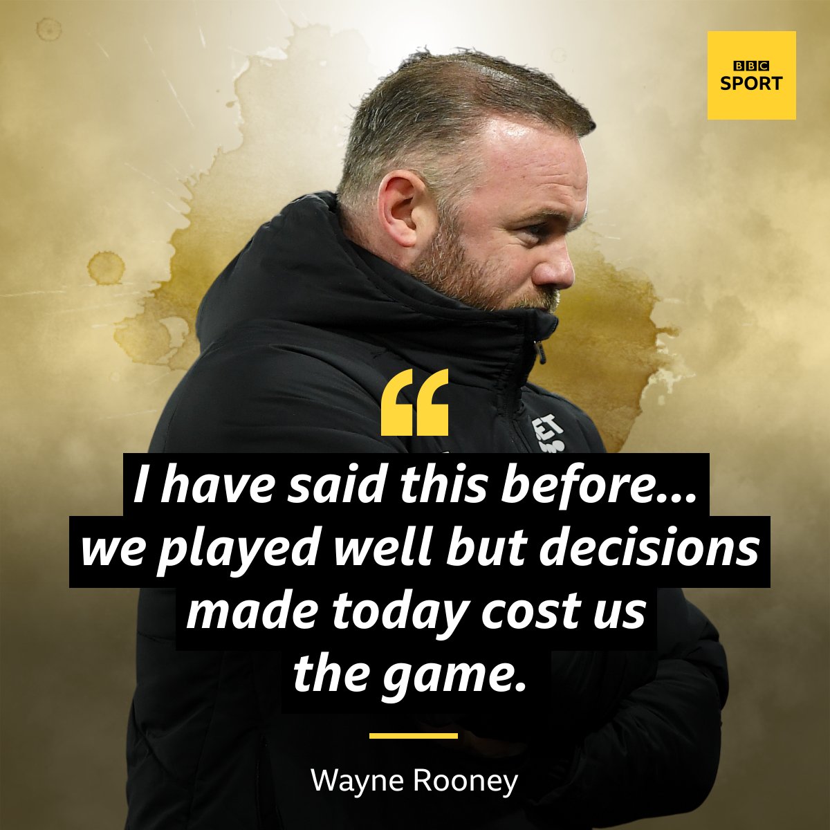 Derby County manager Wayne Rooney says he's disappointed in the refereeing from tonight's match.

He also questions whether choices are being influenced by the #Rams' current situation, and that it's 'clear no one wants us in the Championship'. 

#DCFCFans #CCFCvsDCFC