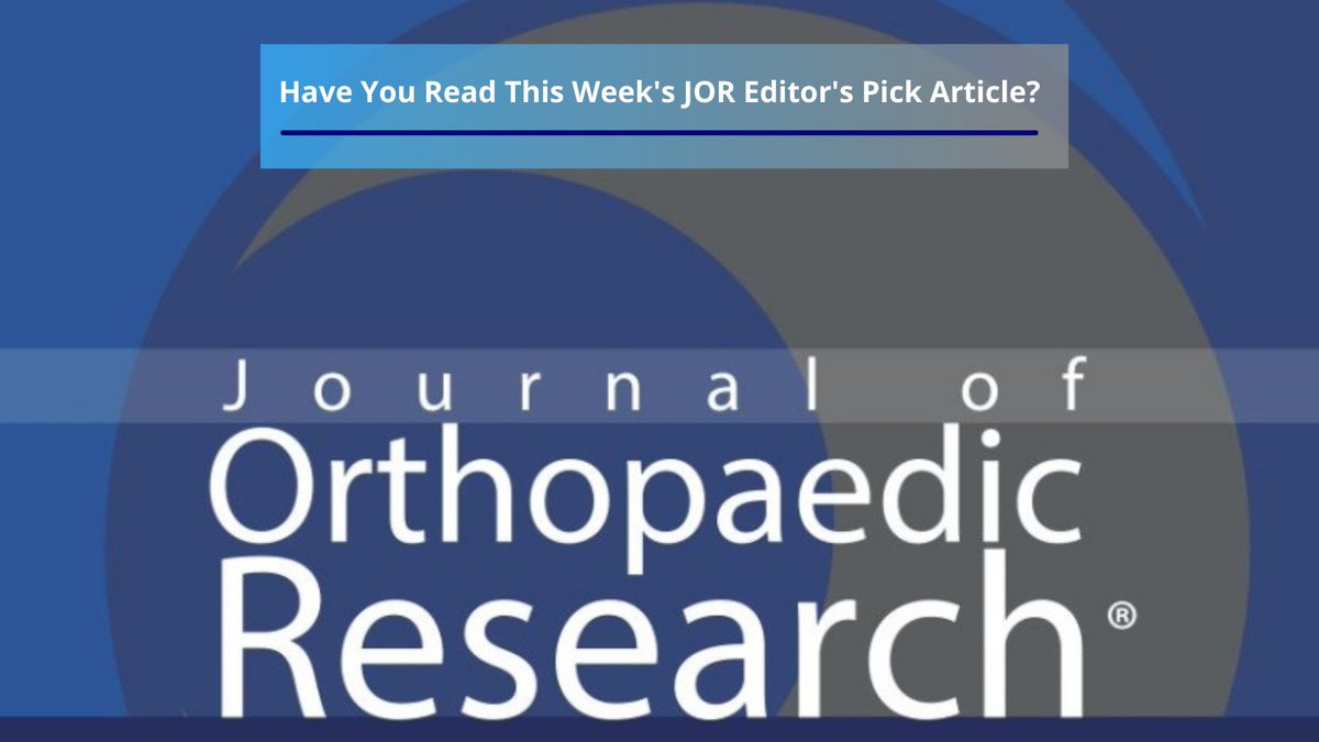 ORSsociety's tweet photo. This week's @JOrthopRes Editor's pick comes from ORS members David Flanigan, Safdar Khan, &amp; Devina Purmessur and is available in the September 2021 issue. Read the full article here: https://t.co/ZVxeORxi2I https://t.co/n6ouOfPRR8