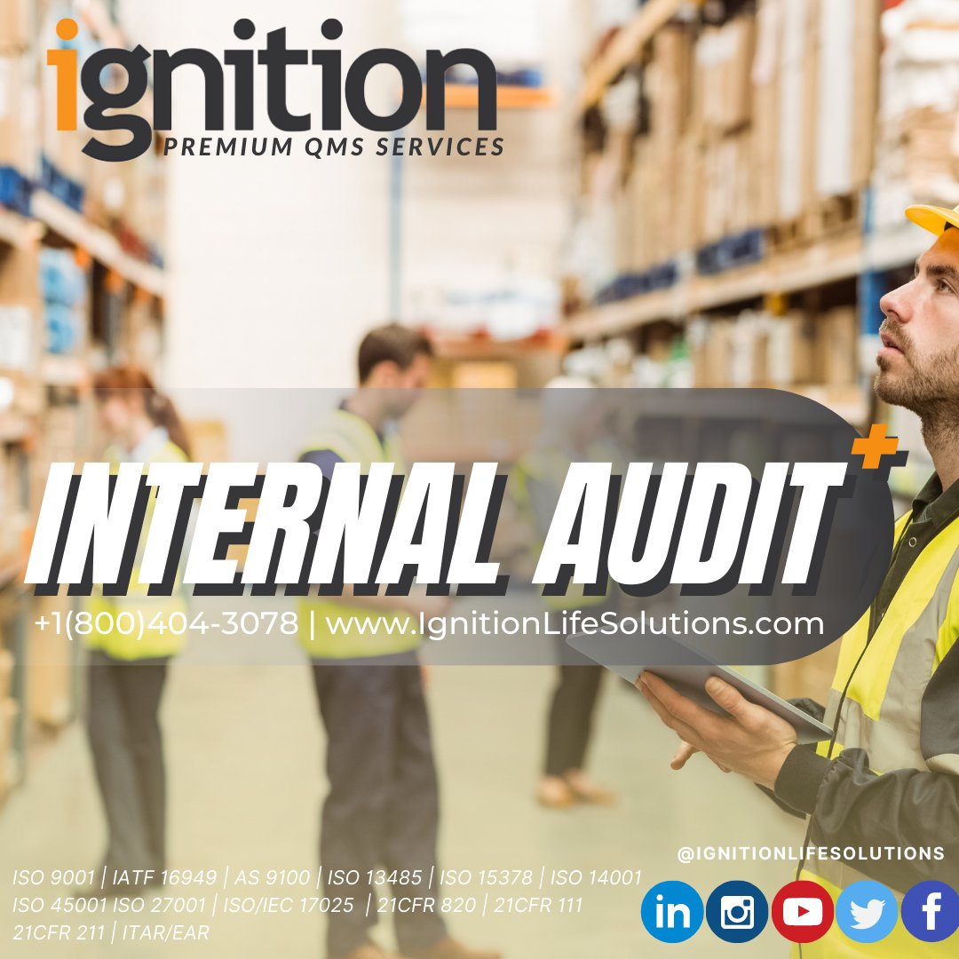 IgnitionLife's tweet photo. Our QMS experts can assist your business in the development, implementation, and improvement of your bottom line.

#Internalaudit #audit #business #small business #business #quality #auditors https://t.co/sl5uPyJZhX