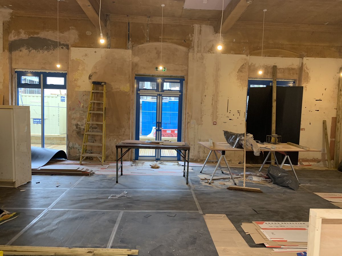 Progress update! Doors and windows are in and plastering is half way there. A lick of paint soon and we can start getting the furniture in 🛋 #communityhub