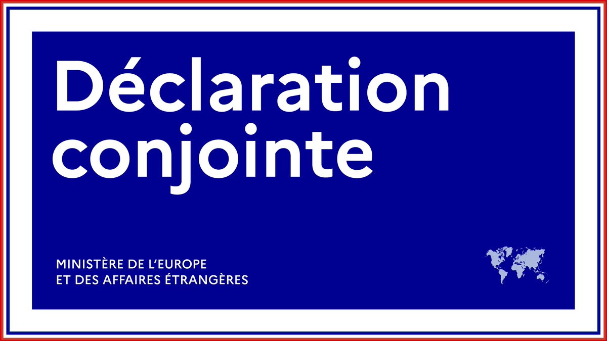 #Ukraine | Déclaration conjointe des ministres des affaires étrangères de la France🇫🇷, de l'Allemagne🇩🇪 et de la Pologne🇵🇱

➡️fdip.fr/yGkJ2AgE

<a href="/JY_LeDrian/">Jean-Yves Le Drian</a> @ABaerbock <a href="/RauZbigniew/">Zbigniew Rau</a>