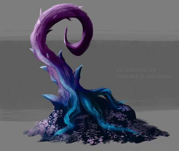 CarleeAsada's tweet photo. Shout out to @Felantian for allowing me to turn one of her 2D flora concepts into a 3D version!

(Last frame is her 2D concept art)

I'm really happy with the way it turned out! ✨
@pixologic 
@Substance3D  
@AdskMaya 
@arnoldrenderer https://t.co/QStWCxFivh