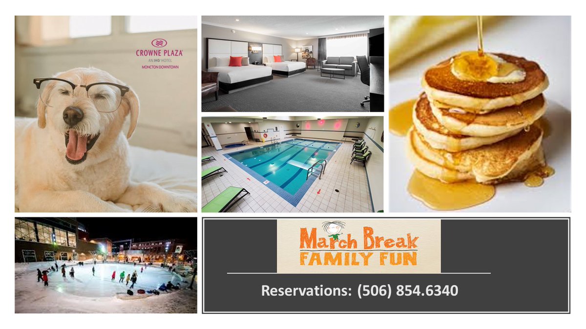 After months of being stuck home, treat your family to a fun March Break getaway at Crowne Plaza Moncton.
🍭Our March Break package includes complimentary hot breakfast in our restaurant and parking.
Reservations:🌐 rebrand.ly/0tvmf5j