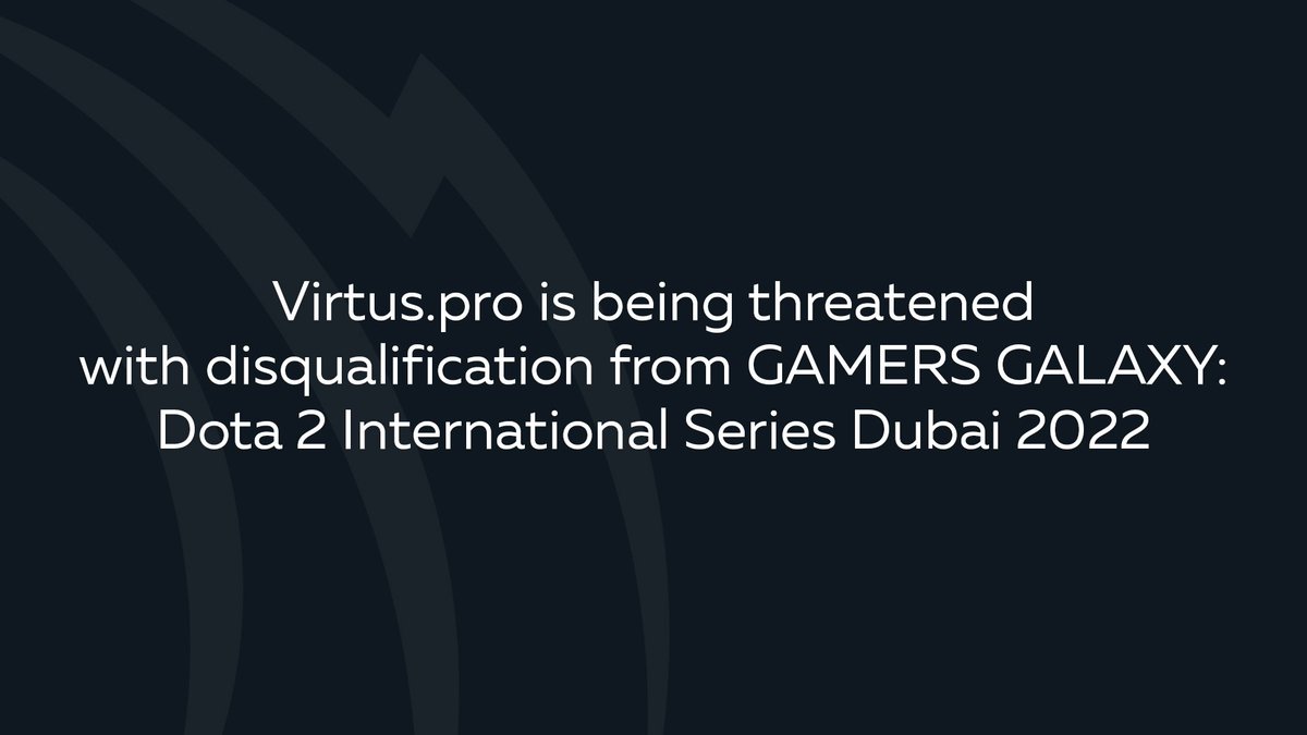 Read our official statement on the situation: virtus.pro/a/statement