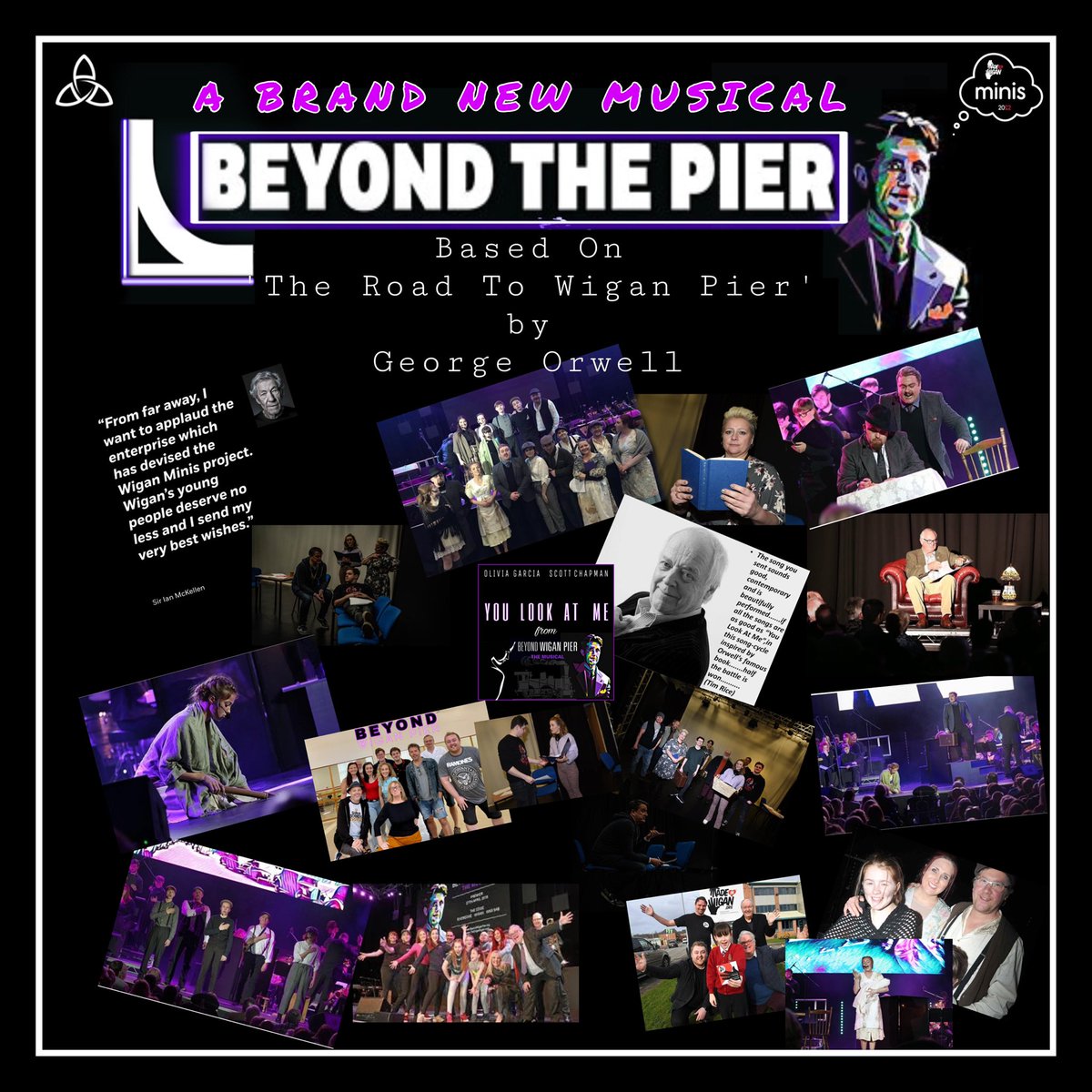 ScottChapman7's tweet photo. 👀 Look what’s happening within the Arts in Wigan! A word from #Gandalf himself @IanMcKellen &amp; @SirTimRice follow @beyondthepier  @MediaCubsUK @MadeInWiganOrg @WiganWarriorsRL @Pies_Pirouettes @LeisuretecUK @theoldcourts @_magicalogical new #musicaltheatre #show #musical #Orwell https://t.co/XjdfHEoNHH