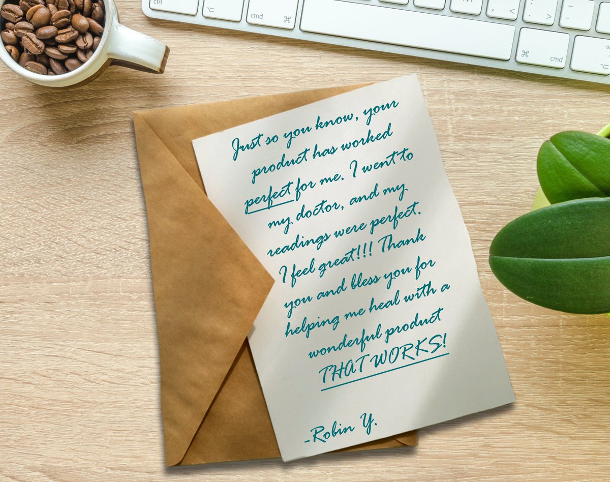 NatraTech's tweet image. This letter just came this week in the mail. Real words, from real clients. We love what we do!
#ThankYouLetter #Health #Reviews #WeLoveOurJob #QualityofLife #NatraTech

“...I feel great!!! Thank you and bless you for helping me heal with a wonderful product THAT WORKS!”
