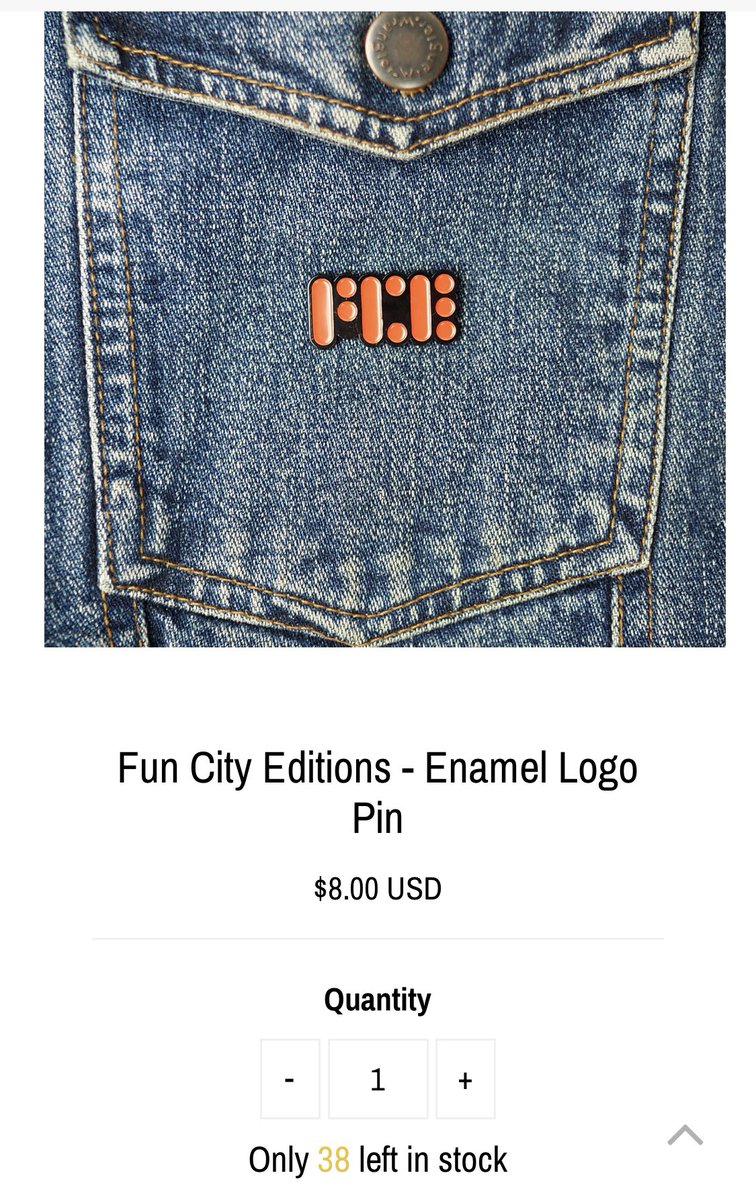FunCityEdition's tweet photo. Hey! As @ocndistro rightly mentioned on another post: #FCE does have something new on the @vinegarsyndrome site this month…a #logopin. #funcityeditions. #merch https://t.co/zCTwp5ek4H