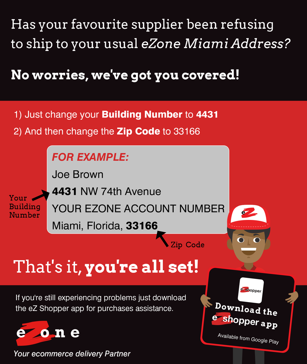 EZoneLimited's tweet photo. Been having trouble shipping from your favourite store?...we fixed it! Your ecommerce delivery Partner! https://t.co/Pl0HsWcSqy