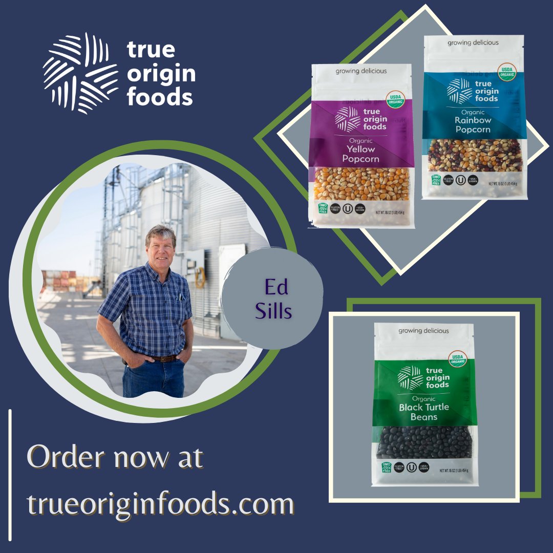 Ed Sills and his team at Pleasant Grove Farms know what's delicious. He grows our incredible popcorns and black turtle beans. Check out our Farmer Profiles to learn more about Ed, his farming values and why his food tastes so darn good. bit.ly/344efPr #growingdelicious