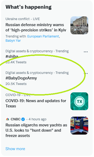 Reflection5Baby's tweet photo. #BabyDogeArmy is spreading the word
I encourage everyone to research up on #BabyDogeCoin https://t.co/NZ6r0VXHvR
