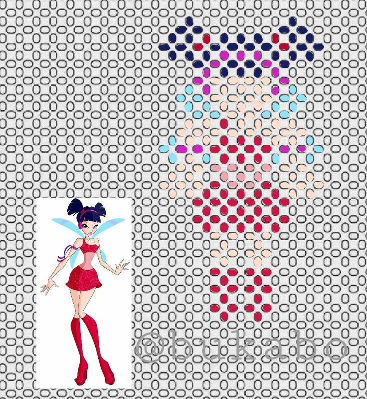 Схемы на фигурки. Фигурки Винкс из бисера. Винкс из бисера схема. Феи Винкс из бисера схема. Схемы для бисероплетения Винкс.