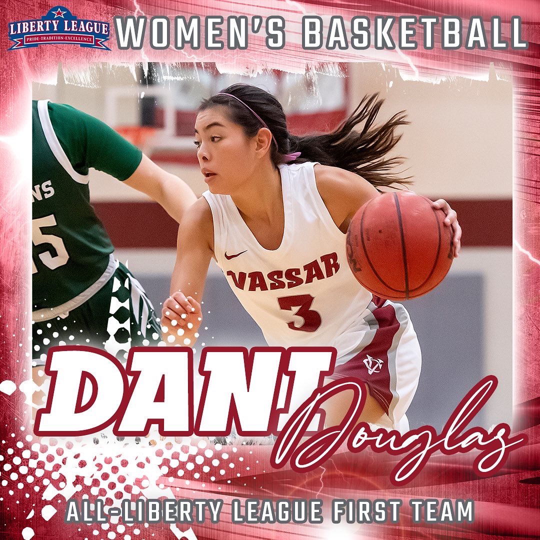 VassarAthletics's tweet photo. Congratulations to @VassarWBB on an incredible season and some OUTSTANDING year-end honors! Player of the Year, Defensive Player of the Year, Coaching Staff of the Year and two All-League 1st Team selections! @LLAthletics @Vassar https://t.co/euumsRrBFI