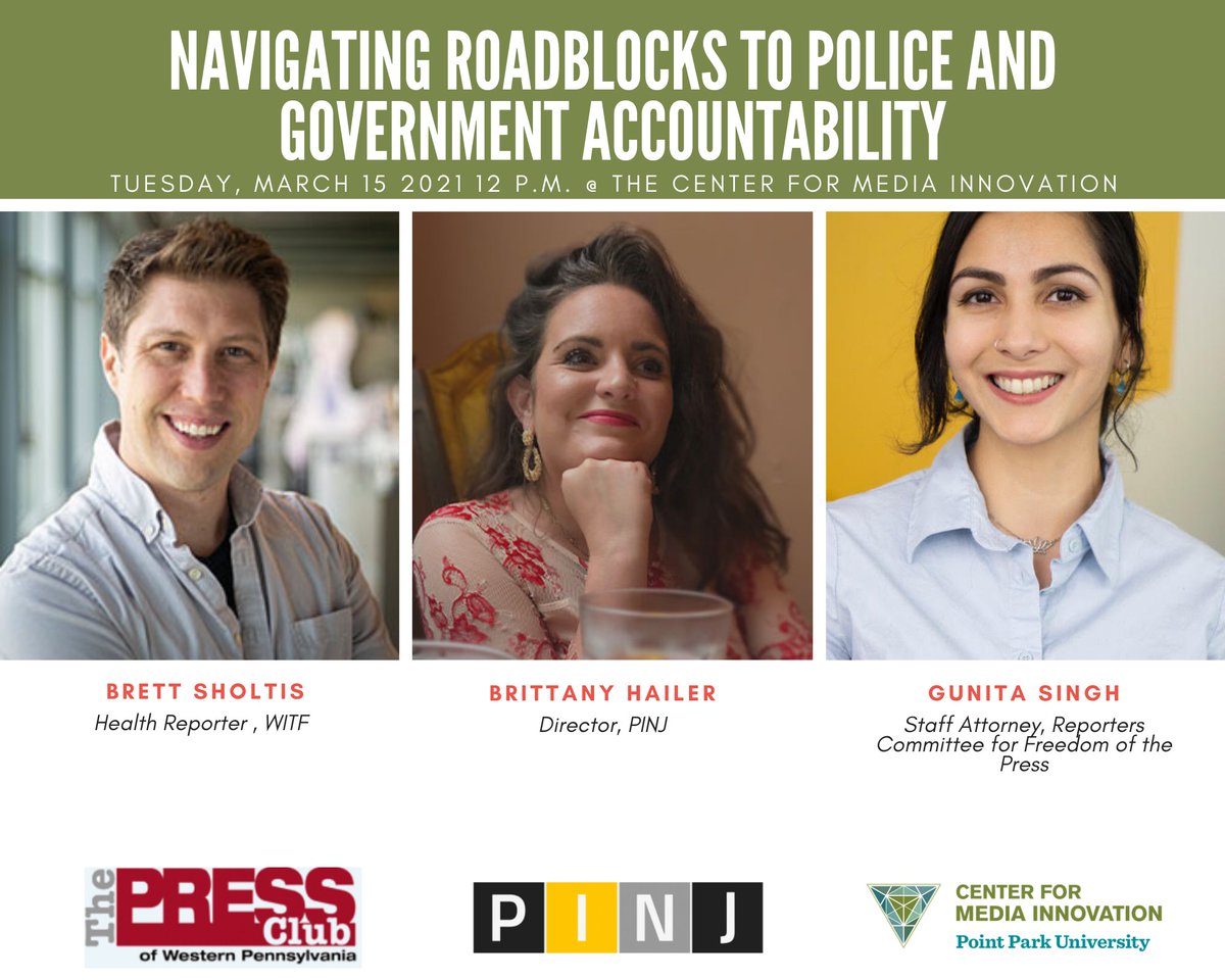 @gunita_singh, staff attorney for the <a href="/rcfp/">Reporters Committee for Freedom of the Press</a>, and <a href="/BrettSholtis/">Brett Sholtis</a>, health reporter for <a href="/witfnews/">WITF news</a> will detail current and past court actions to access key legal documents for important investigations.

 fb.me/e/2ey72U8m5