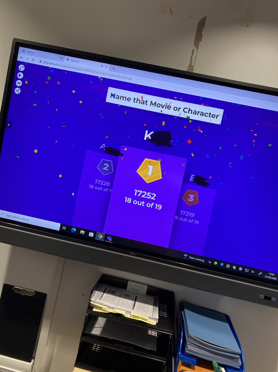 Quiz club started last Wednesday! Fab turnout for our first day with lots of fun Kahoots being played! Hopefully see some more new faces this week! ✅💭🏆 <a href="/BusEdMissHarris/">Miss Harris</a>