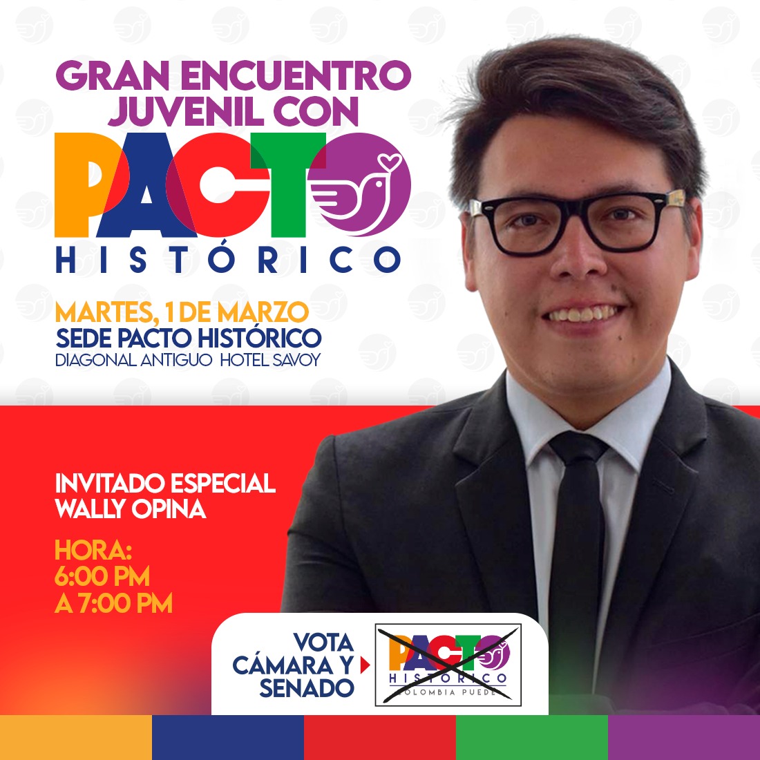 ¡Hablemos entre jóvenes de política!

El encuentro es hoy a partir de las 6:00 pm con Wally. 👇