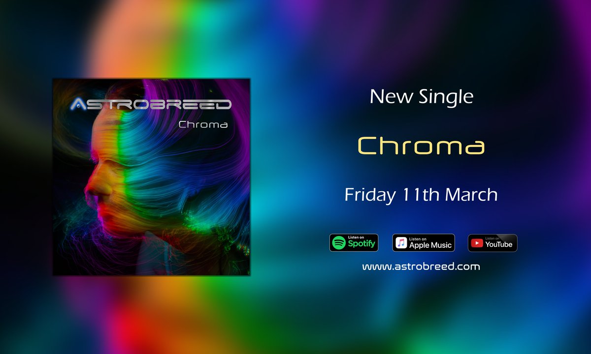 astrobreed's tweet photo. WE ARE BACK! Our new song 'Chroma' is coming out next Friday the 11th!

You can pre-save it now on Spotify at:
https://t.co/iz5qd49Sxr

#astrobreed #NewMusicAlert #Chroma #instrumental #NewMusic #NewRelease #instrumentalmusic #metal #heavymetal #rock #instrumentalrock https://t.co/6cDMem0sOd