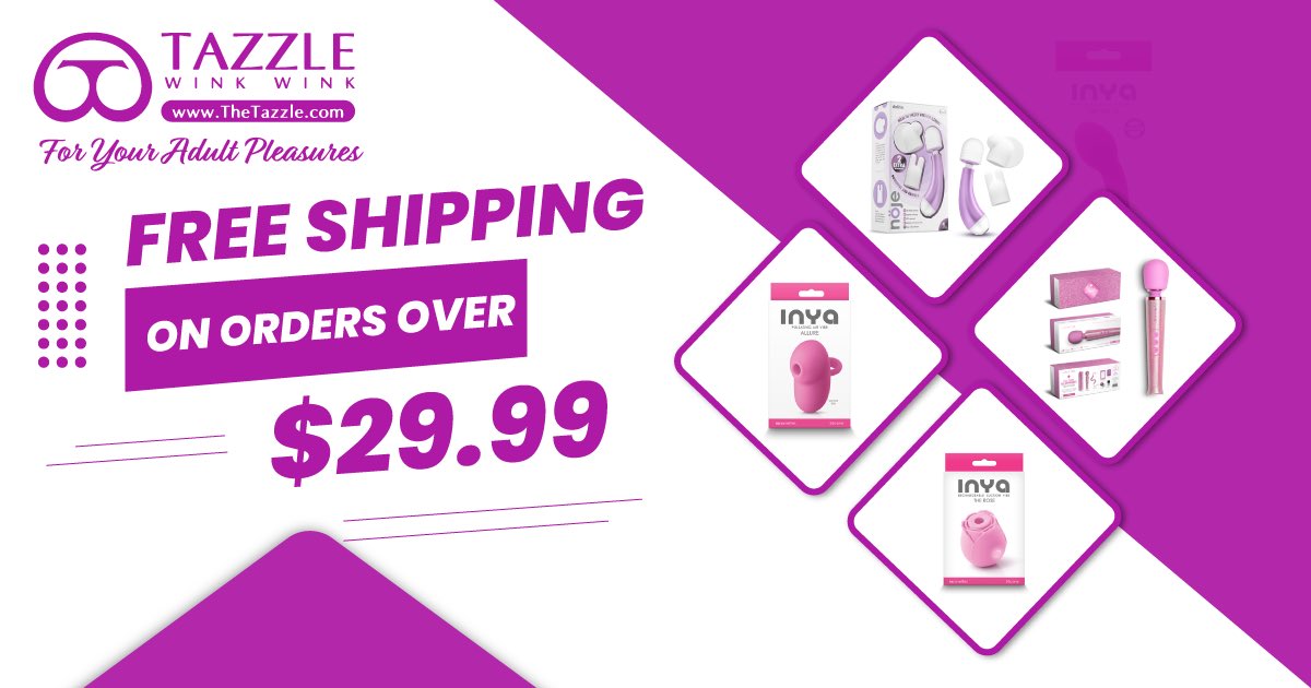 TheTazzle's tweet photo. Make sure to take advantage of the Free Shipping on orders over $29.99 at https://t.co/YcIKLMWTlL 

#TazzleTime #Tazzle #Vibrators #SexToys #FreeShipping https://t.co/i4uyCRmhk7
