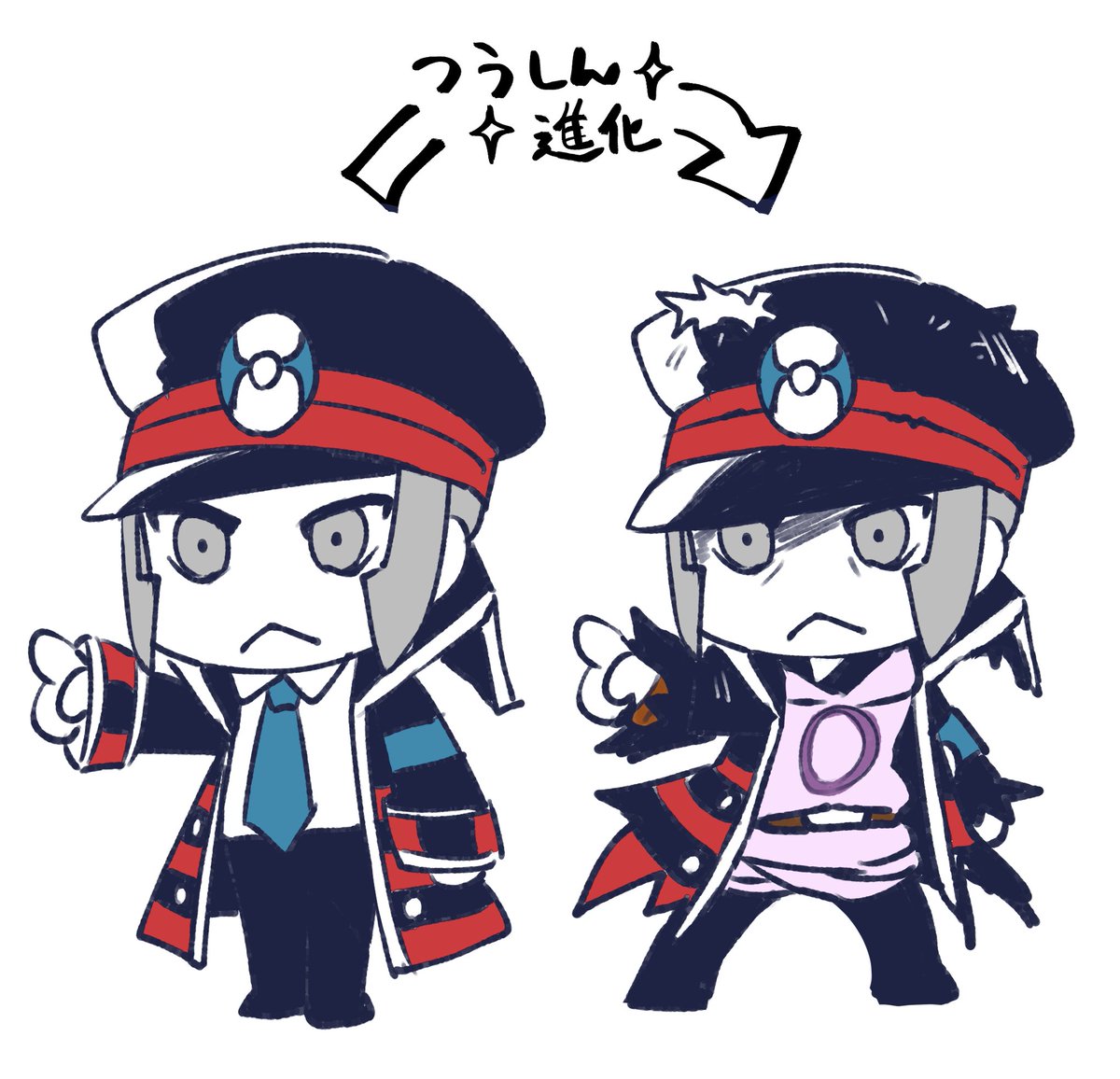 ノボリ 「通信交換で進化▲ 」|樹碧のイラスト