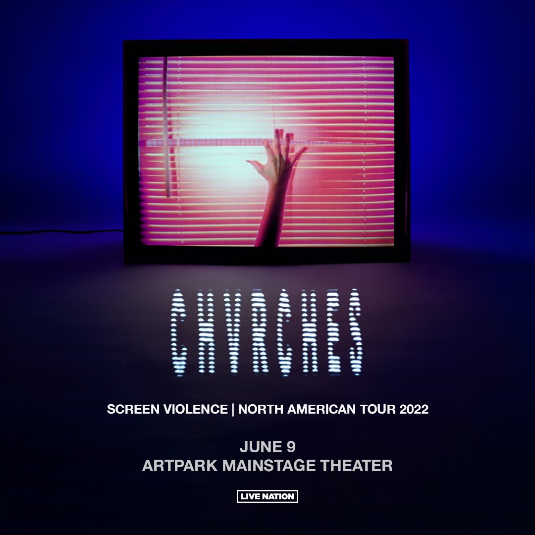 1033TheEdge's tweet photo. Just announced! 103.3 the Edge Welcomes @CHVRCHES 6/9 @ArtparkNY! https://t.co/61r5PDEfM7