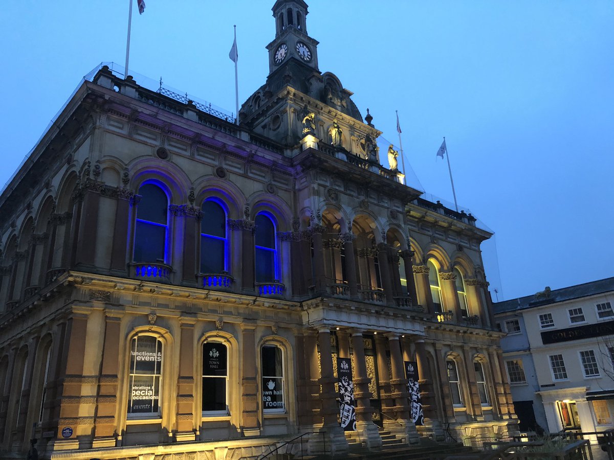 Proud of my town showing solidarity with the people of Ukraine during this inconceivably horrific time 🇺🇦