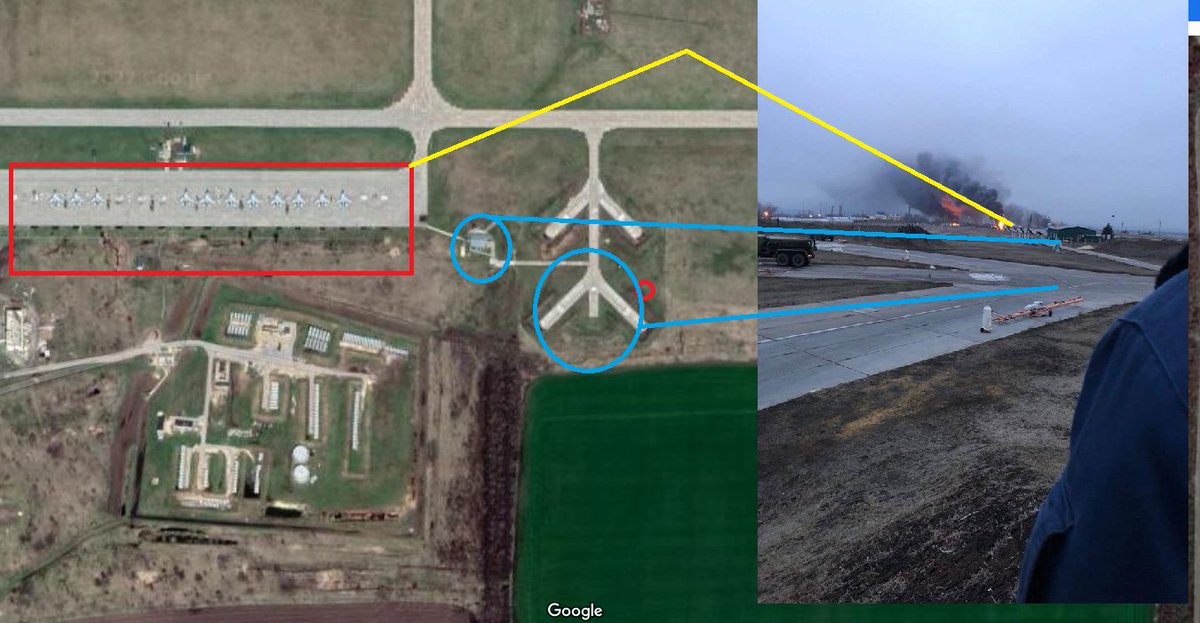 DadInCrypt0's tweet photo. 💥Confirmed #ukranian airstrike over #Millerovo airfield.

This was an attack on #russian territory (Rostov Oblast). Multiple aircraft destroyed 🔥

#Ukraine #UkraineCrisis https://t.co/vFsKlALmTJ