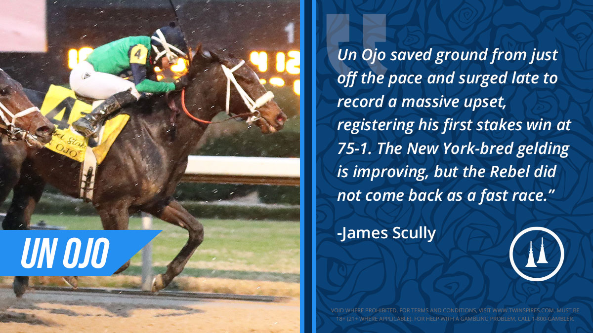 TwinSpires's tweet photo. Our guy @James_Scully111 has something to say about #UnOjo's massive upset in the Rebel Stakes @OaklawnRacing on Saturday.
🗣️ ⤵️ https://t.co/36ViYZwUxT