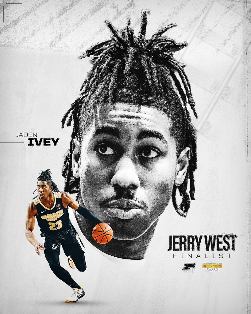 🏅 Jaden Ivey named 1-of-5 finalists for the <a href="/Hoophall/">Basketball HOF</a> Jerry West Award.