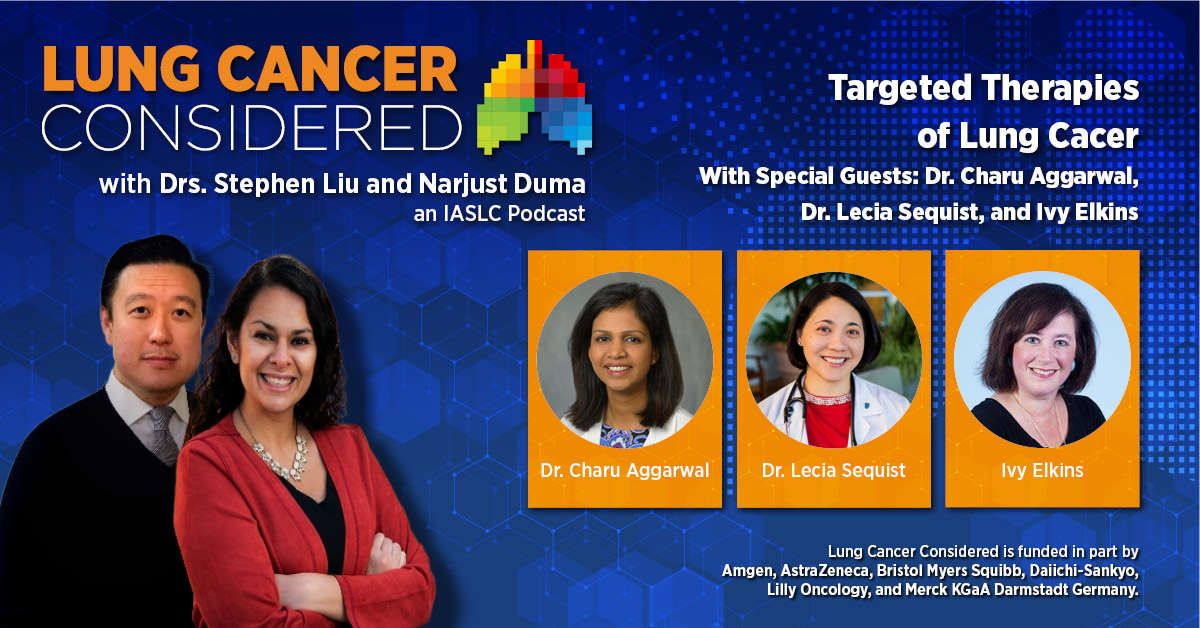 #TTLC22 is an interactive/fast-paced meeting that highlights the latest/most innovative anticancer drugs; @NarjustDumaMD &amp; <a href="/StephenVLiu/">Stephen V Liu, MD</a> lead a discussion of the meeting w/3 #lungcancer experts: <a href="/LeciaSequist/">Lecia Sequist, MD, MPH</a>, <a href="/ivybelkins/">Ivy Elkins</a>, &amp; <a href="/CharuAggarwalMD/">Charu Aggarwal, MD, MPH, FASCO</a>. Listen: ow.ly/lLah50I79Kn #LCSM