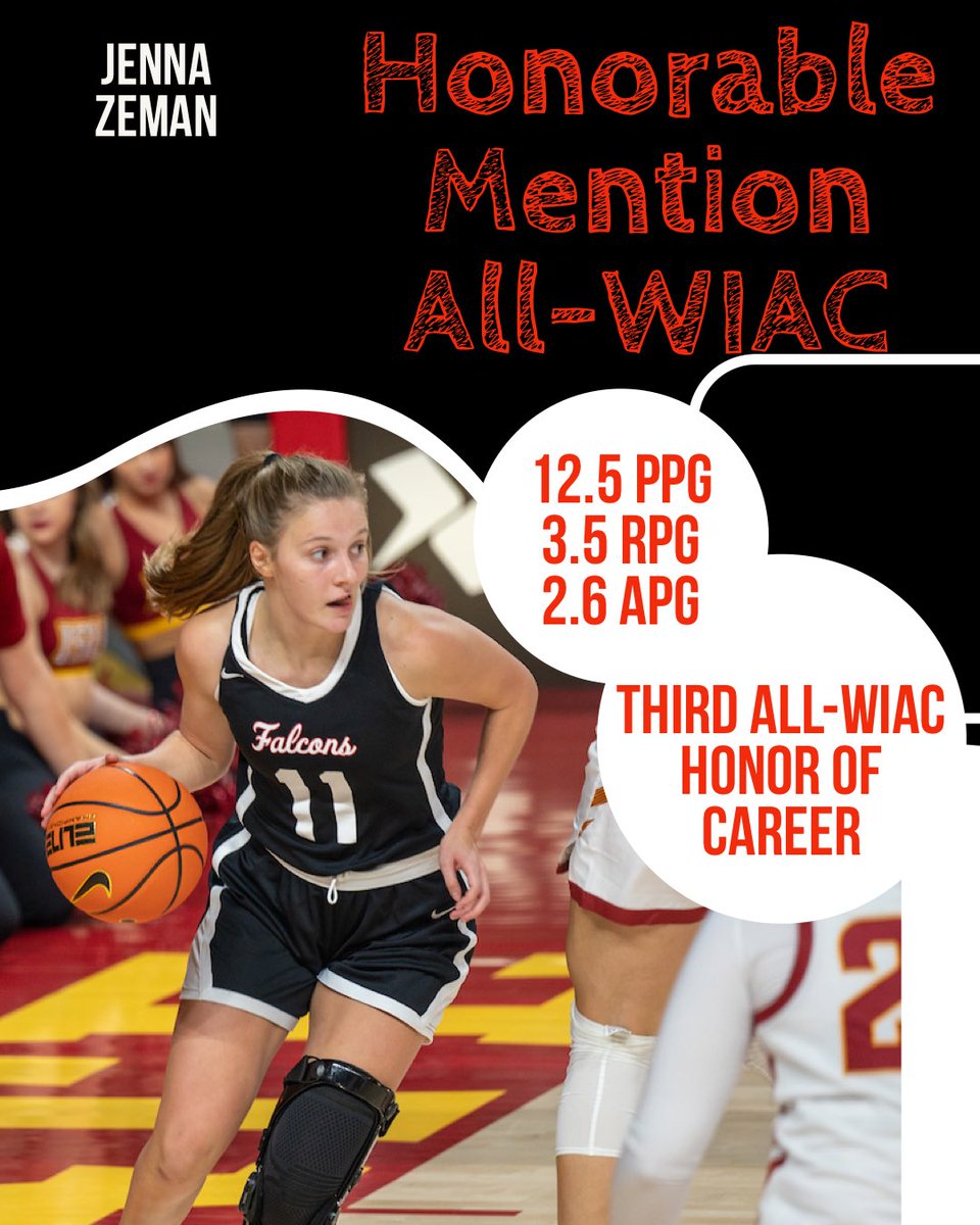 UwrfWbb's tweet photo. Three-time All-WIAC. What a career.

Congratulations to Jenna Zeman for being named to the All-WIAC Honorable Mention team yet again, a well deserved honor in her final season. 

Thank you for everything, Jenna! https://t.co/Rbp7KHqgq0