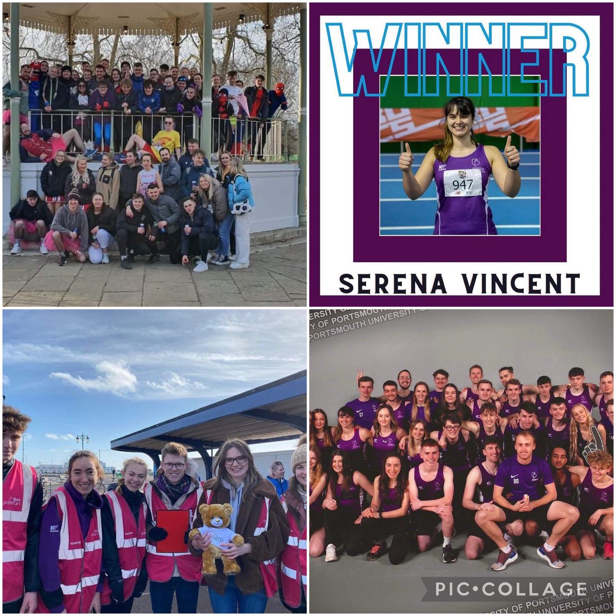 Round-up tweet for February2022:

- Hyde Park Relays 
- Serena Vincent breaking BUCS Shotput Record (16.13m)
- Southsea Park Run Volunteering
- Club Photos!