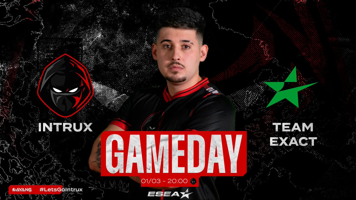 INTRUXesports's tweet photo. #CSGO ๐ซ
ยกNo vamos a tener piedad hoy! ๐
๐ | @ESEA
๐ | Jornada 9
๐ | #TeamExact
๐ | 20:00
๐๏ธ | @joangp9
๐บ | https://t.co/sOk7vQp5cW
#LetsGoIntrux ๐ต๏ธโโ๏ธ https://t.co/VwK9RqavUc