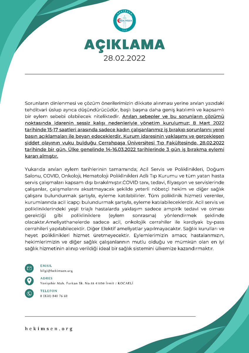hekimsen.org/Haber-Detay.as…
@tccbiko
<a href="/saglikbakanligi/">T.C. Sağlık Bakanlığı</a> 
<a href="/csgbakanligi/">T.C. Çalışma ve Sosyal Güvenlik Bakanlığı</a> 
<a href="/TC_icisleri/">T.C. İçişleri Bakanlığı</a>