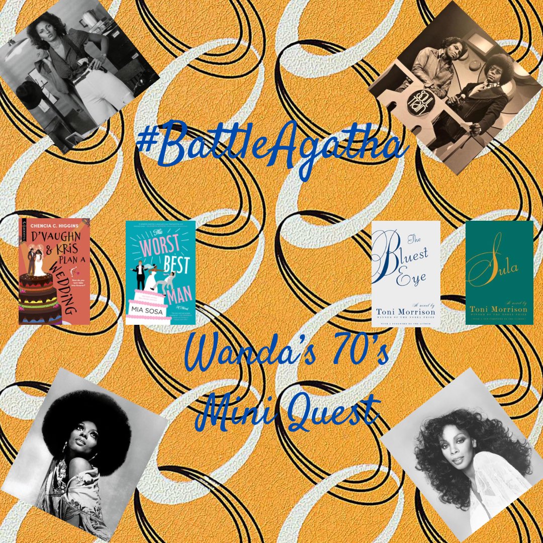 Wanda’s 70’s Mini Quest #BattleAgatha <a href="/AvengersReading/">Avengers Iniative Reading Challenge</a> 

70’s vibes and 2 sets of books with similar covers🥰