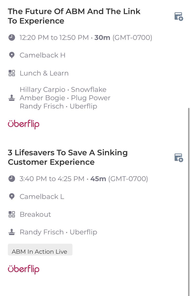 I’m talking about two of the biggest trends in marketing at #b2bmx this afternoon. All about #abm with <a href="/Hlupo7/">Hillary Lupo</a> and amber bogie. Later how I survived a boat explosion and what learned on #cx