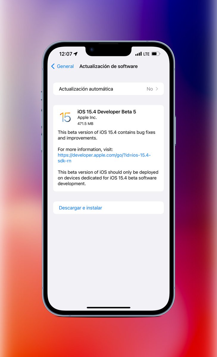 jeff_umanzor's tweet image. iOS 15.4 Beta 5 is now out #ios154 #ios154devbeta #ios154Beta4
