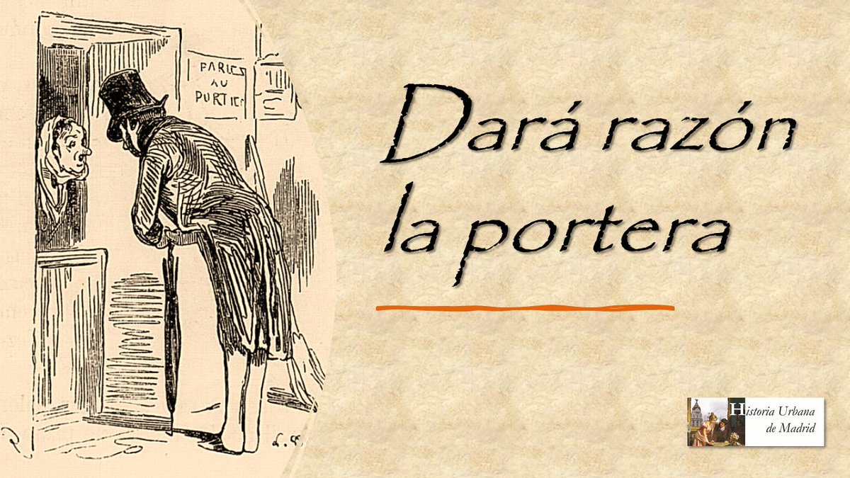 De los más de dos siglos de historia de las porteras, hoy conoceremos sus primeros 150 años como figura esencial en el paisaje urbano madrileño, a pesar de sus pésimas condiciones laborales. #urbanasfincas 
👉historia-urbana-madrid.blogspot.com/2022/02/porter…